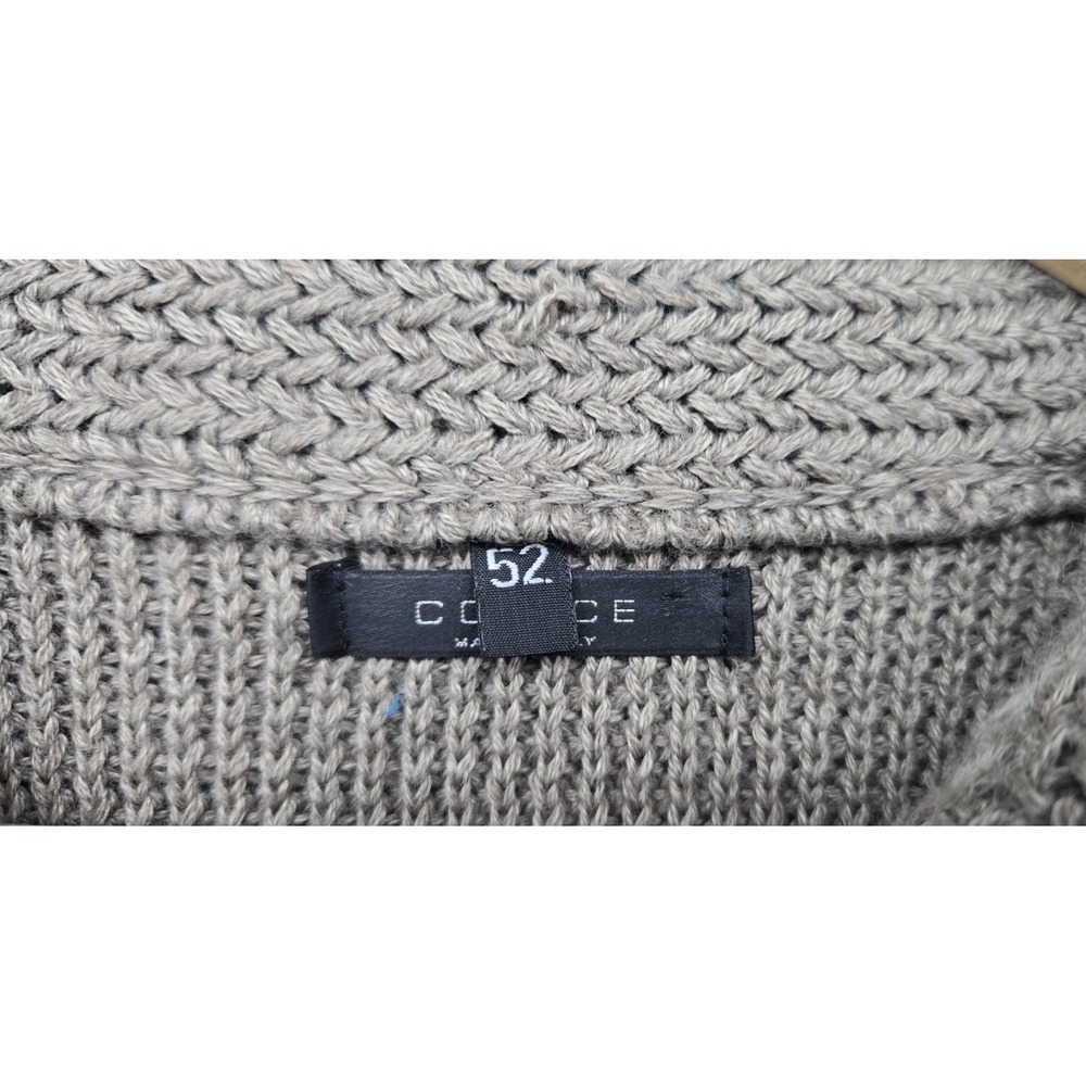 Codice Sweater Mens L/XL Taupe Merino Wool Elbow Patch Made In Italy Italian 52 - Picture 7 of 11